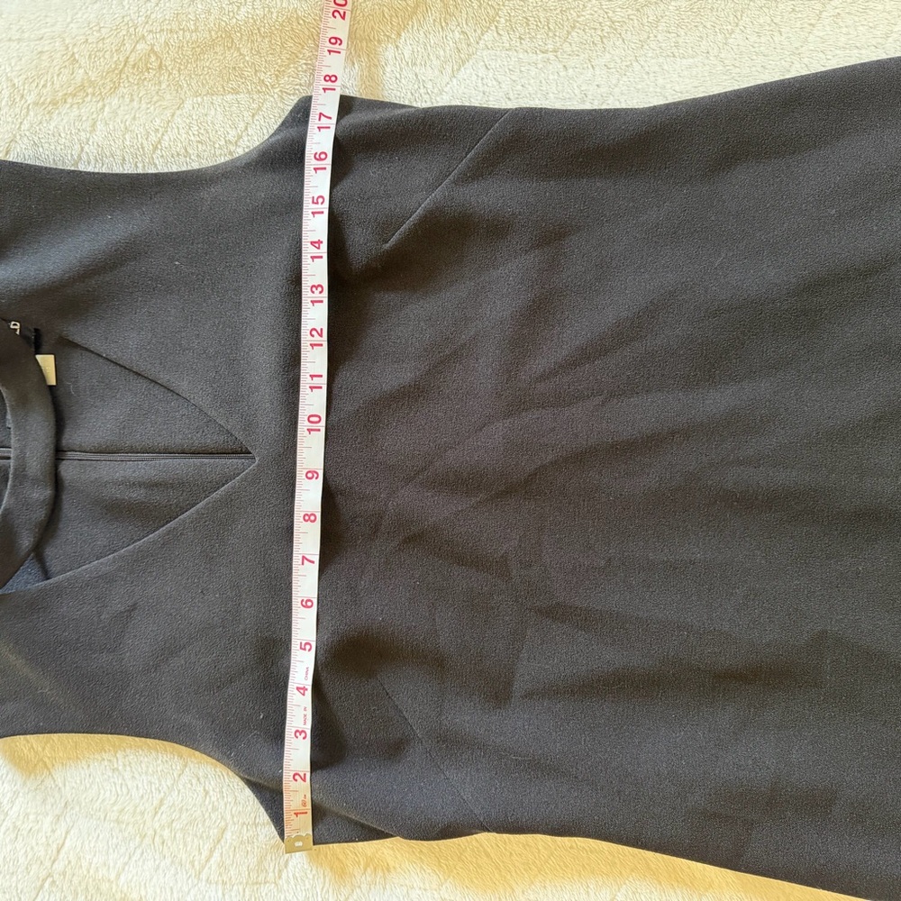 KARL LAGERFIELD little black dress v-neck cutout lace bottom dress 10 - Picture 14 of 16